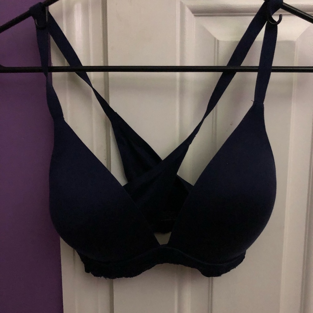 Navy blue bra by aerie